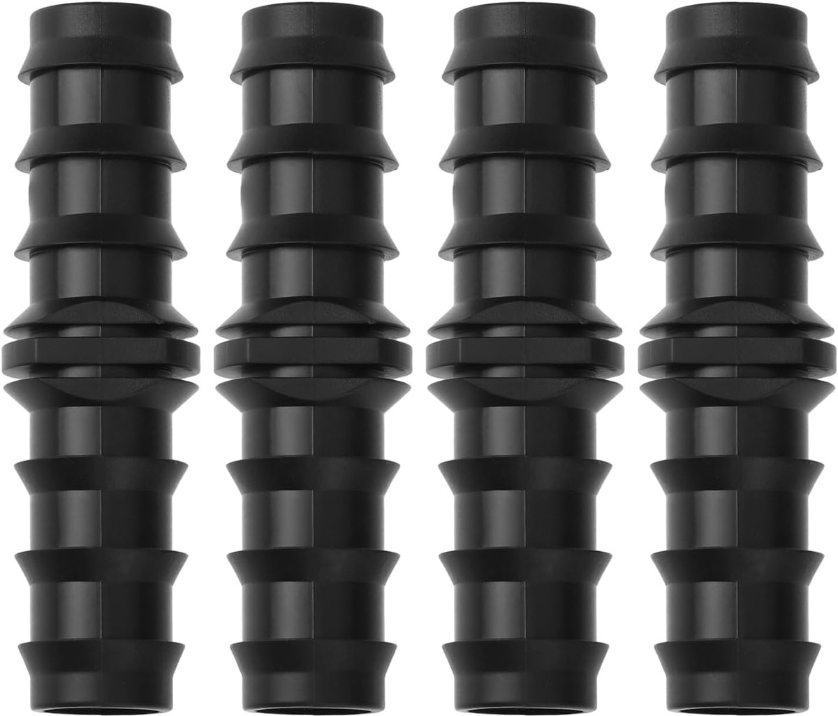 SnelShoppen - 4 Stuks 20mm Rechte Koppeling PE Pijp Verbinders voor Lucht Hoses, Ideaal voor Tuin, Irrigatie, Aquariums en Huishoudelijke Toepassingen