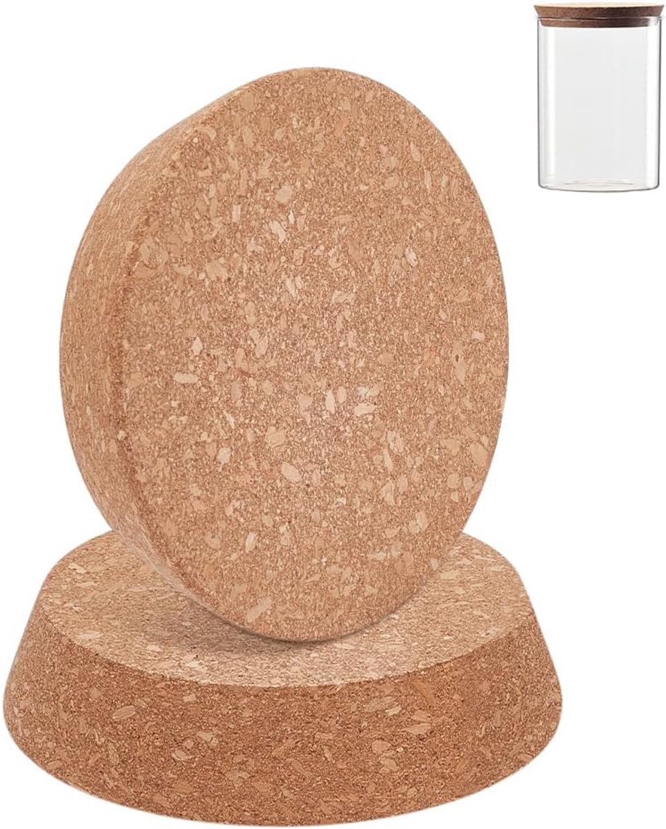 SnelShoppen - 2 Stuks Grote Korken Flessenstoppen, 111~132×30mm Tapered Kork Plugs, Vervangings Tapered Houten Wijnstoppen voor Wijnen, Oude Flessen,
