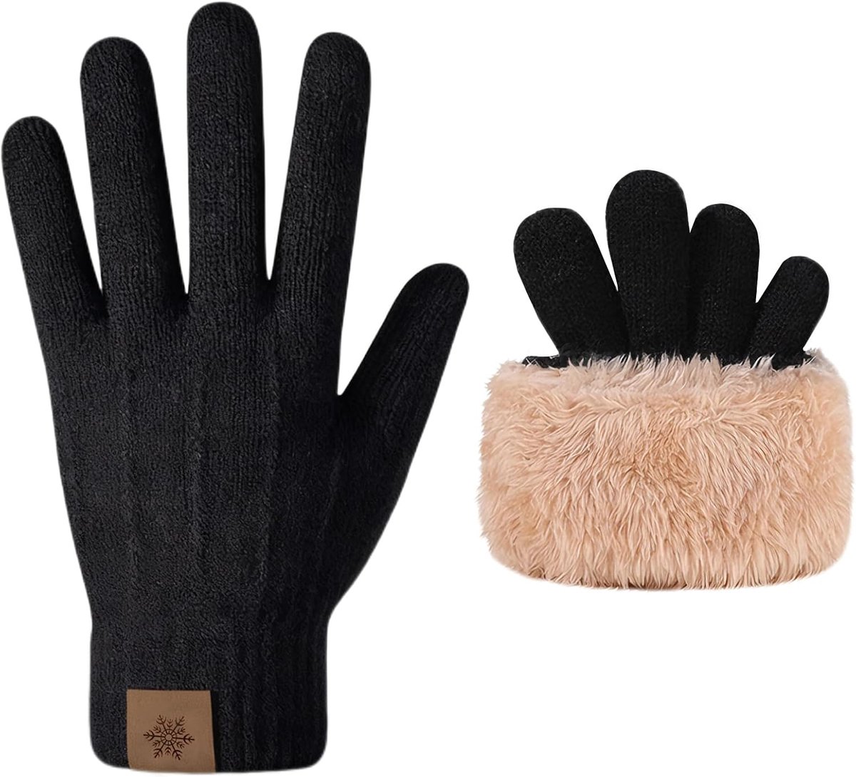 Winterhandschoenen - Maat 9 x 22 cm - Zachte voering - Ideaal voor hardlopen - ShopVlot