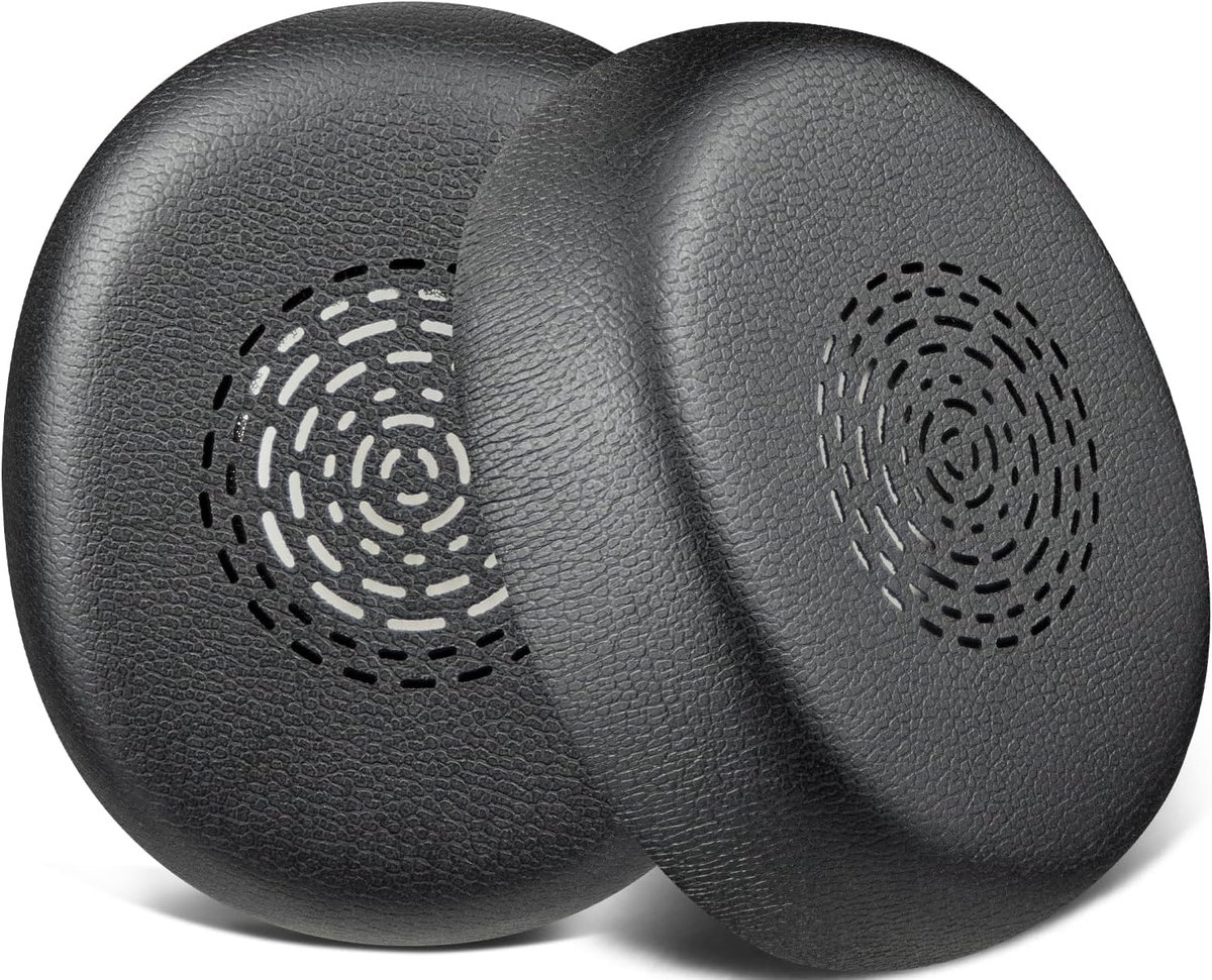 SnelShoppen - Vervangende oorkussens voor Jabra Evolve 10 hoofdtelefoon, luxe oorkussens van zachter proteïneleer, ultiem comfort en uitstekende bas,
