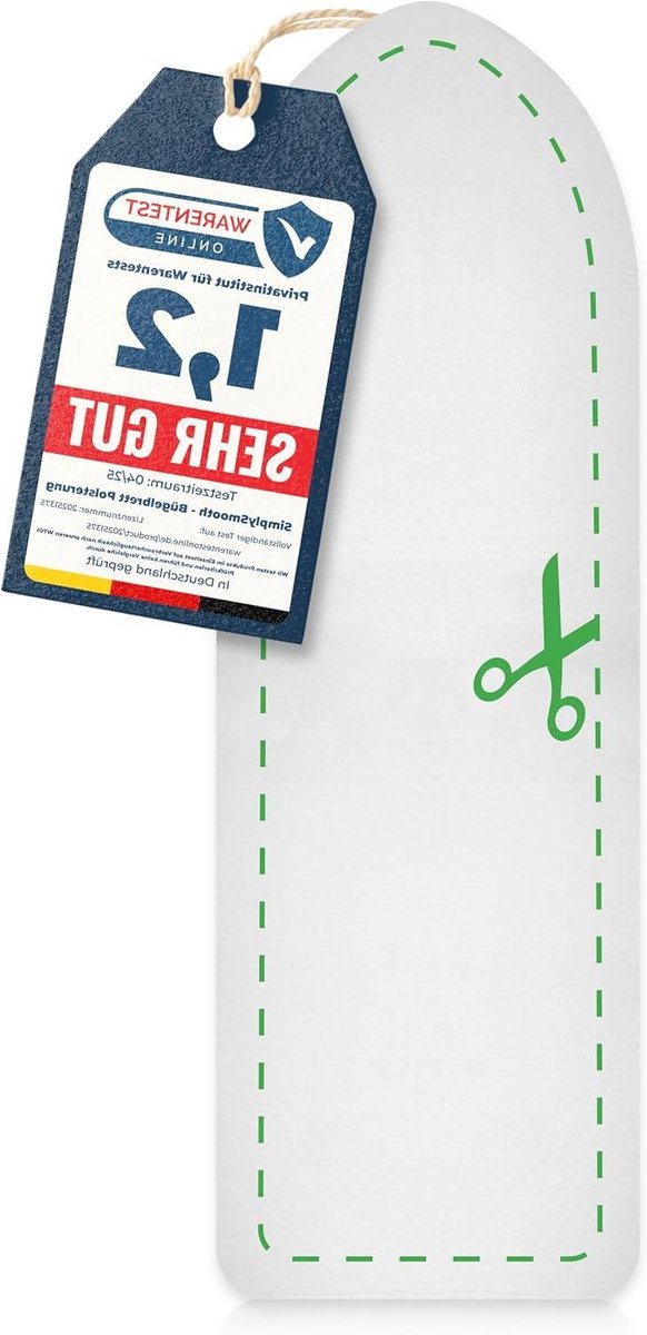 Strijkplank Vulling - Strijkplank Onderlegger - Glad Strijken - Extra Dicht Gewatteerd - 150x55cm - Grijs
