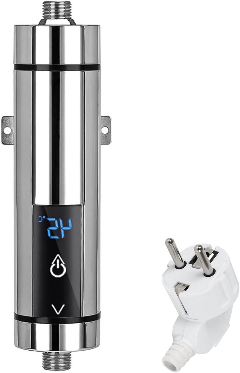Directe Waterverwarmer - Mini Boiler - Direct Warm Water - Snelle Verwarming - 3.5 KW - Zilver