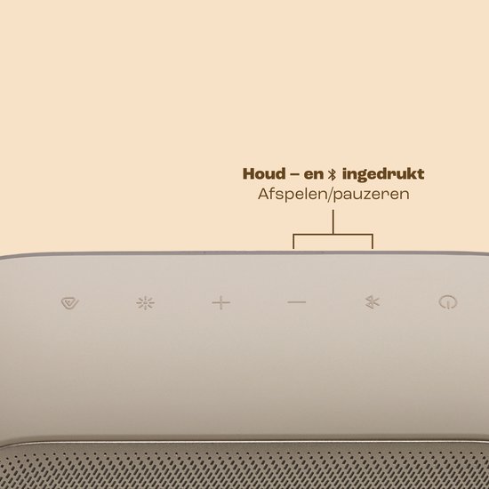 Harman Kardon Luna 2 - Portable Bluetooth speaker - Draadloze Muziek Box - Met Sfeerverlichting - Beige/Sand van Merkloos — afbeelding 3