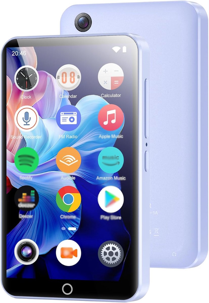 SNJY® MP3 Speler Bluetooth - MP4 Speler - Muziek Speler - Touchscreen - 80GB - Paars
