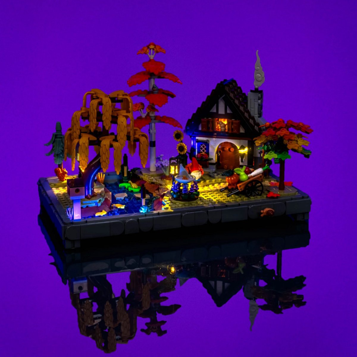 Verlichtingsset geschikt voor LEGO® Autumn Cottage Garden - 11372