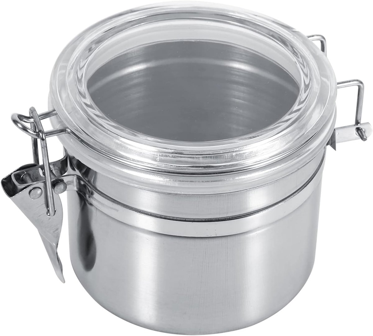 SnelShoppen - Waterdichte RVS Voedselopslagcontainer - Koffiebonen Bewaardoos - Keuken Organizer - Maat S - Duurzaam en Transparant
