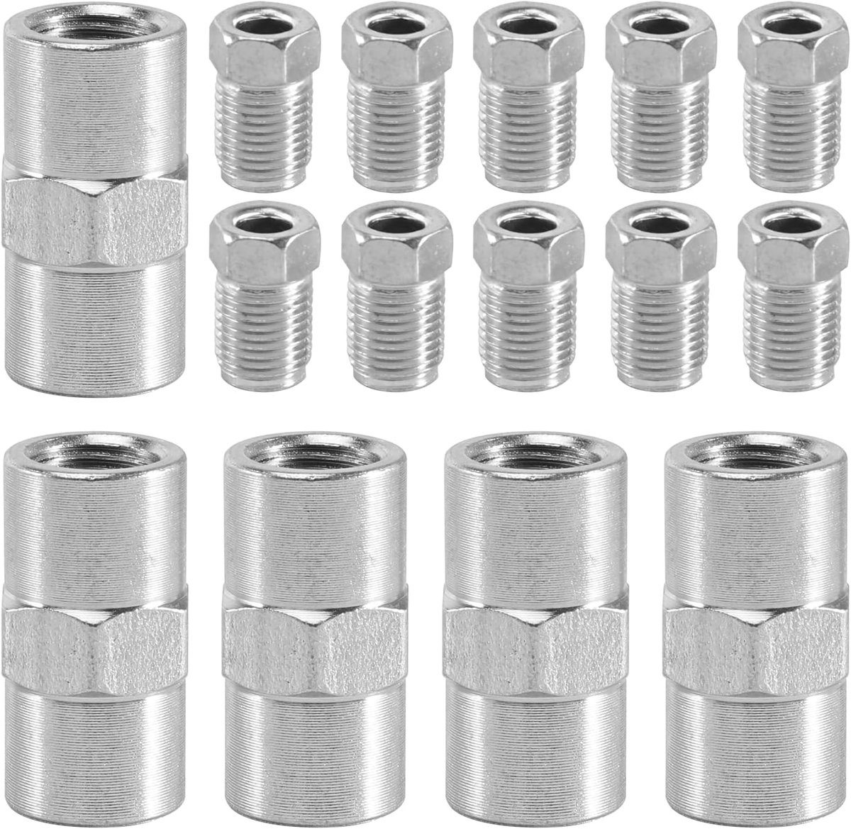 SnelShoppen - 10x Schroefverbinding + 5x Connector voor Remleiding Ø 4.8 mm, Remonderdelen voor Voertuigen, Binnen Schroefverbinding, Hoogwaardige Met