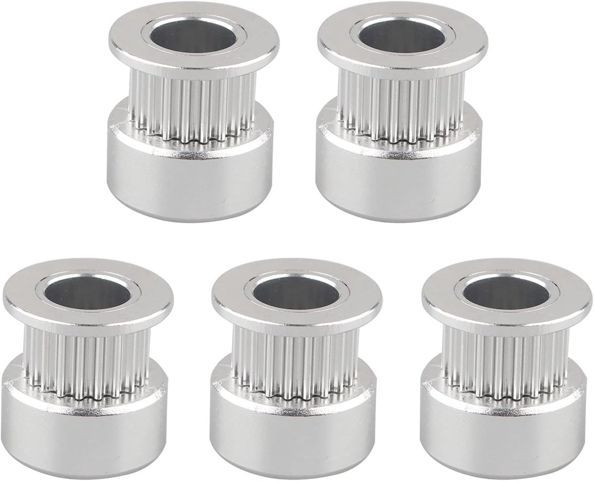 SnelShoppen - 5 stuks GT2 Pulley 20 Tanden 8mm Bore 6mm Breed Aluminium Timing Belt Pulley Wielen voor 3D Printer