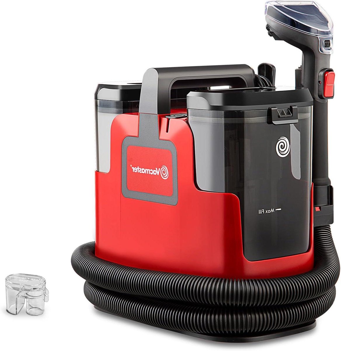 Textielreiniger - Vlekkenverwijderaar - Banken en tapijt reinigen - Krachtige 400W motor - 17 kPa zuigkracht - Rood