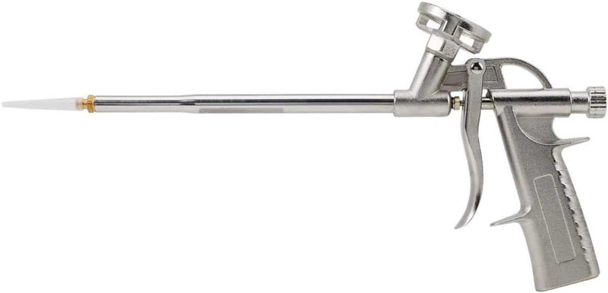 SnelShoppen - Spray Foam Gun, Schuim Spuitpistool, PU Isolerende Applicator, Aluminium, Lichtgewicht, Ergonomisch, Voor Vullen, Sealen, Isoleren, Zilv