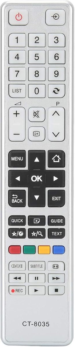 SnelShoppen - Nieuwe vervangende afstandsbediening voor multifunctionele TV, geen installatie vereist, universele TV afstandsbediening, lichtgewicht e