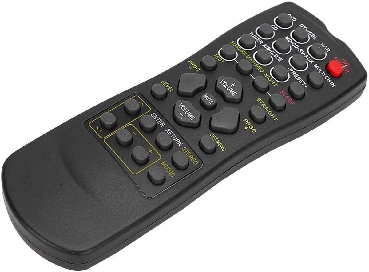 SnelShoppen - Afstandsbediening Vervanger voor YAMAHA RAV22 RX-V459 RX-V357 HTR5830 TV - Duurzaam en Draagbaar - Tot 10 Meter Bereik - Ideaal voor Thu