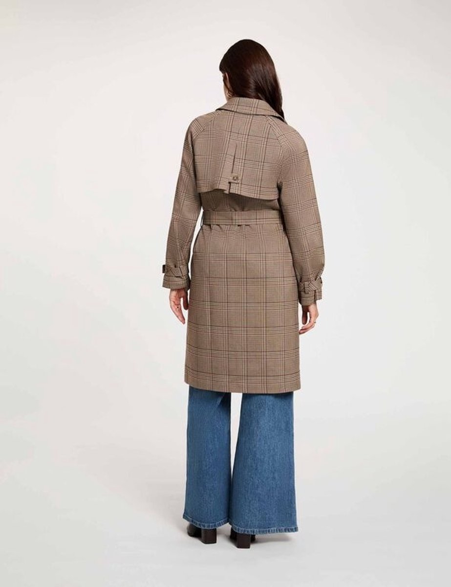 Morgan - Lange Trenchcoat met ceintuur 262-Gepy Multicolor - Maat : 38