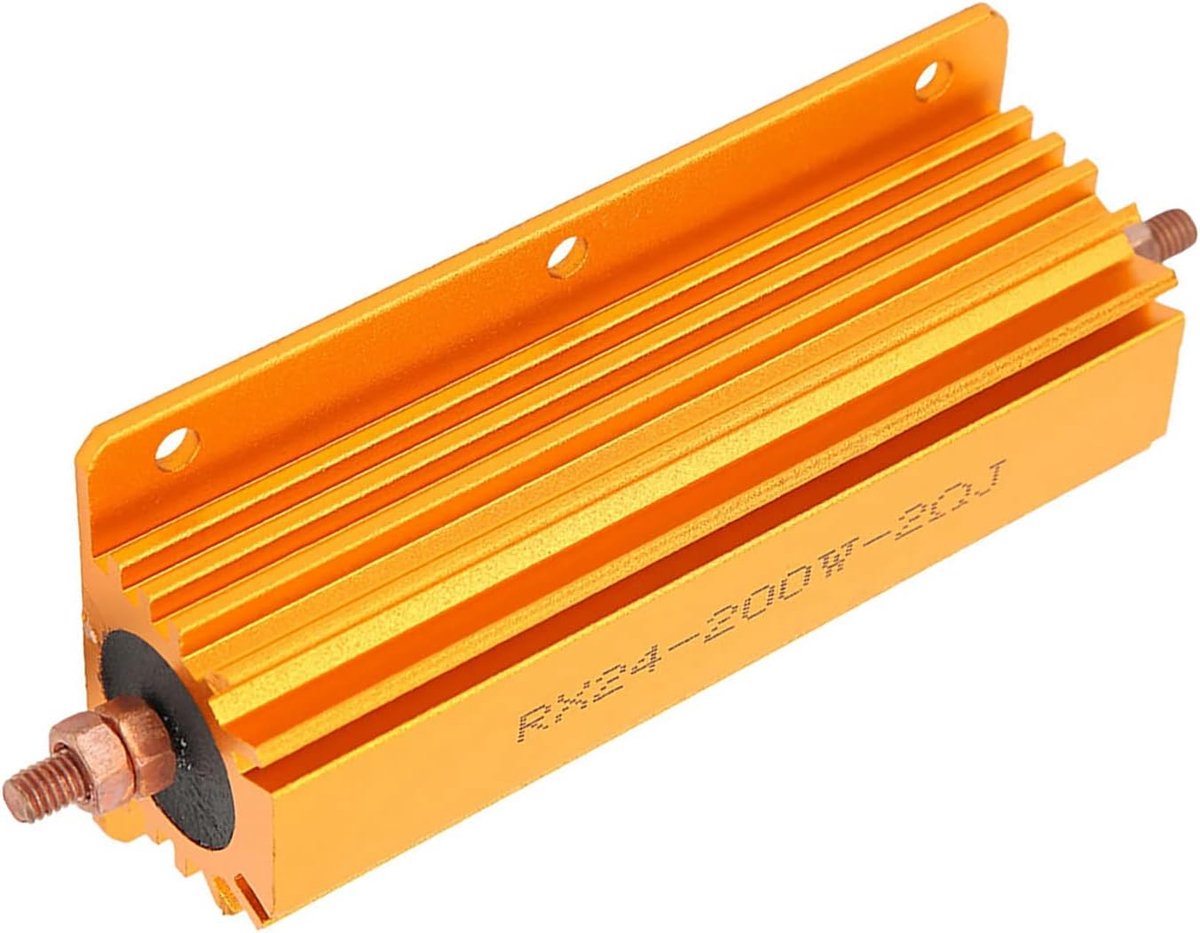 SnelShoppen - RX24 200W Aluminium Behuizing Draadgewonden Weerstand 2 Ohm 2R Vermogen Weerstand Aluminium Behuizing voor Elektronica