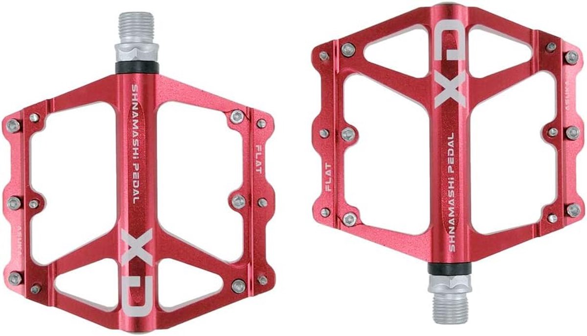 SnelShoppen - Aluminium Antislip Fietspedaalsysteem, Lichtgewicht MTB Pedalen met Cr-Mo Stalen Spindel, Voor Mountainbike en BMX, Hoge Grip en Duurzaa