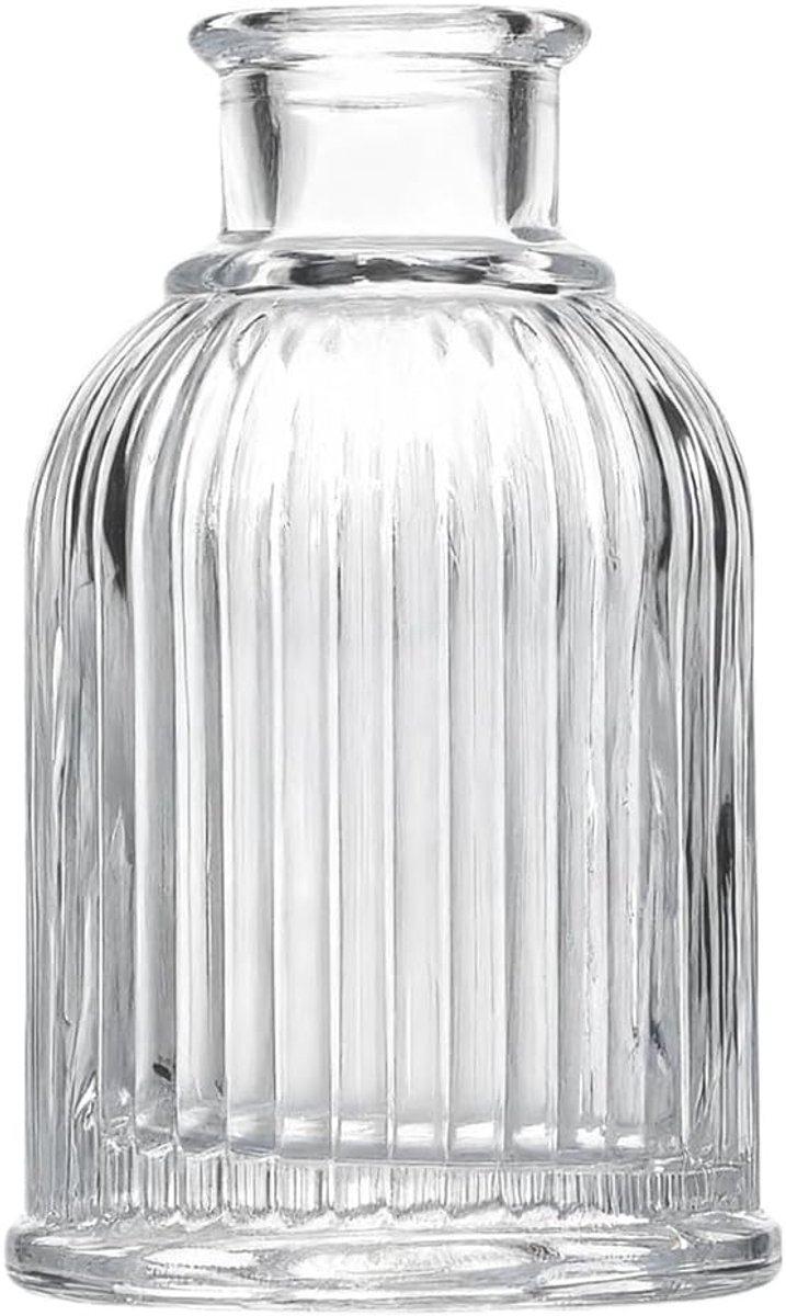 SnelShoppen - 1 Stuk 100ml Transparante Glazen Diffuser Fles - Aromatherapie Diffuser Jar - Geuraccessoires voor DIY Vervangende Rietjes - Essentiële