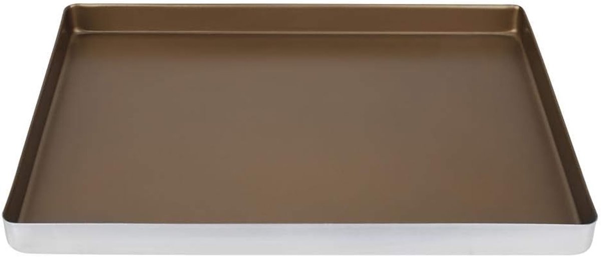 SnelShoppen - Aluminium Bakvormen Voor Taart en Koekjes 40x30x3cm - Antikleef Bakplaat - Ideaal Voor Desserts, Gebak en Chocolade - Keuken Accessoire