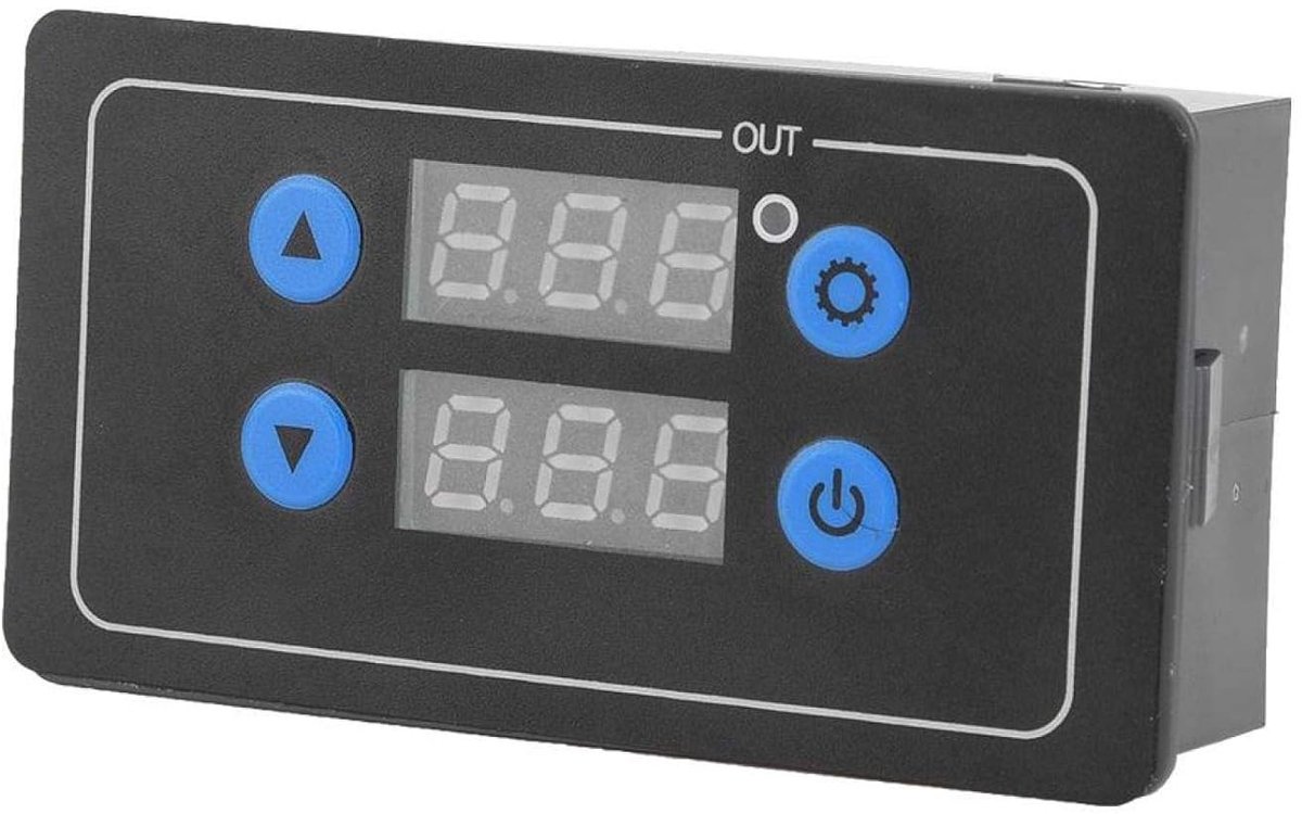 SnelShoppen - Cycle Timer Relay, YF-4 Instelbare Cyclusvertraging Timer Relay, Digitale Weergave, Timer Module, DC 12 V voor Motor en Verlichting