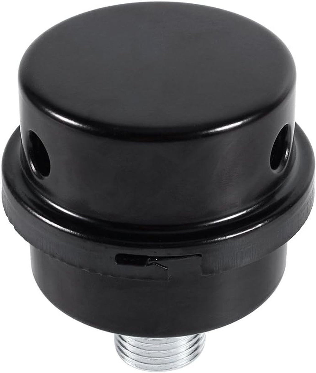 SnelShoppen - 1/2" Silent Filter voor Luchtcompressor - Geluidsdemper met 20mm Draad - Vermindert Geluid en Blokkeert Stof - Verbeter de Efficiëntie v