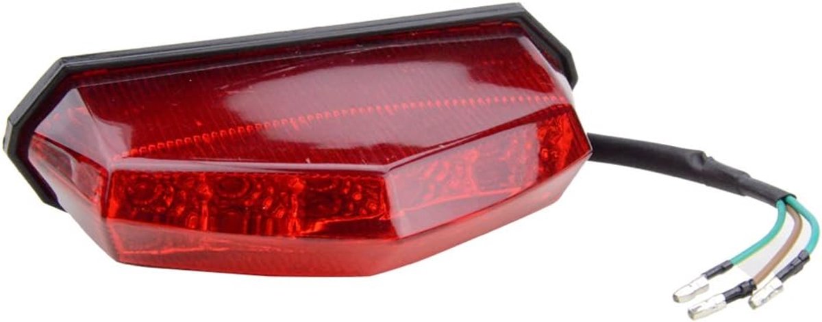 SnelShoppen - LED Achterlicht Remlicht Knipperlicht Indicator Lamp voor ATV Scooter Fiets - Vervangingslampen - Energiebesparend en Duurzaam - 60mm Ho