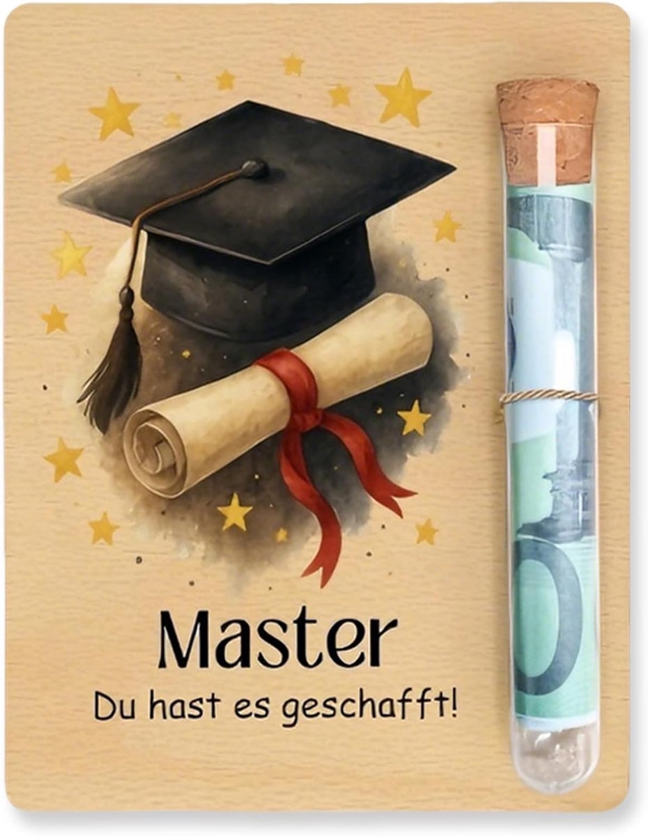 master afstuderen geschenk, sponsion cadeau - ShopVlot