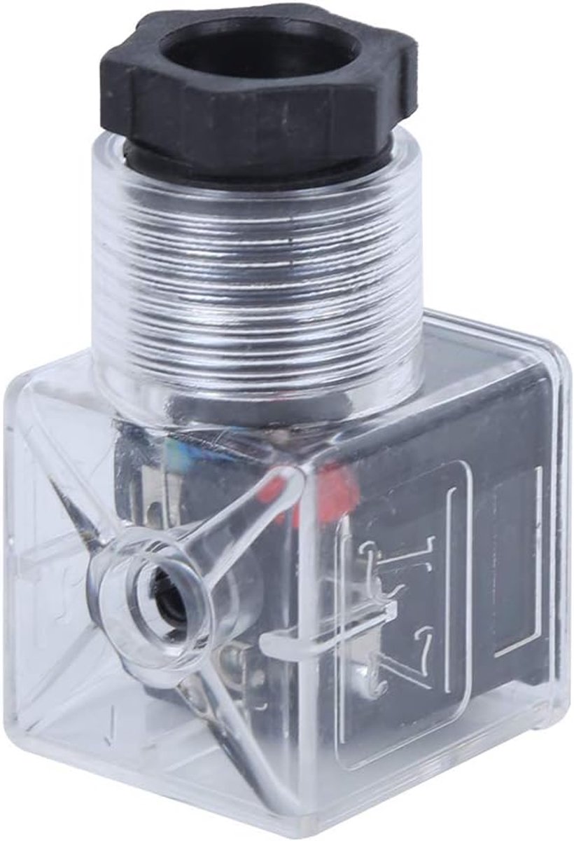 SnelShoppen - 5-delige Transparante Solenoïde Coil Plug Conductie Dichting Crimp Mini Formaat 24V 10A Hydraulische Solenoïde Klep voor Diverse Toepass