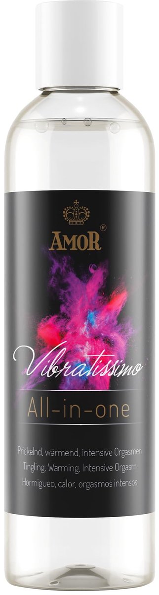 Vibratissimo glijmiddel All in One 300ml – Premium multifunctioneel glijmiddel met verwarmend, stimulerend & orgasmeversterkend effect | Intieme gel op waterbasis voor koppels & singles