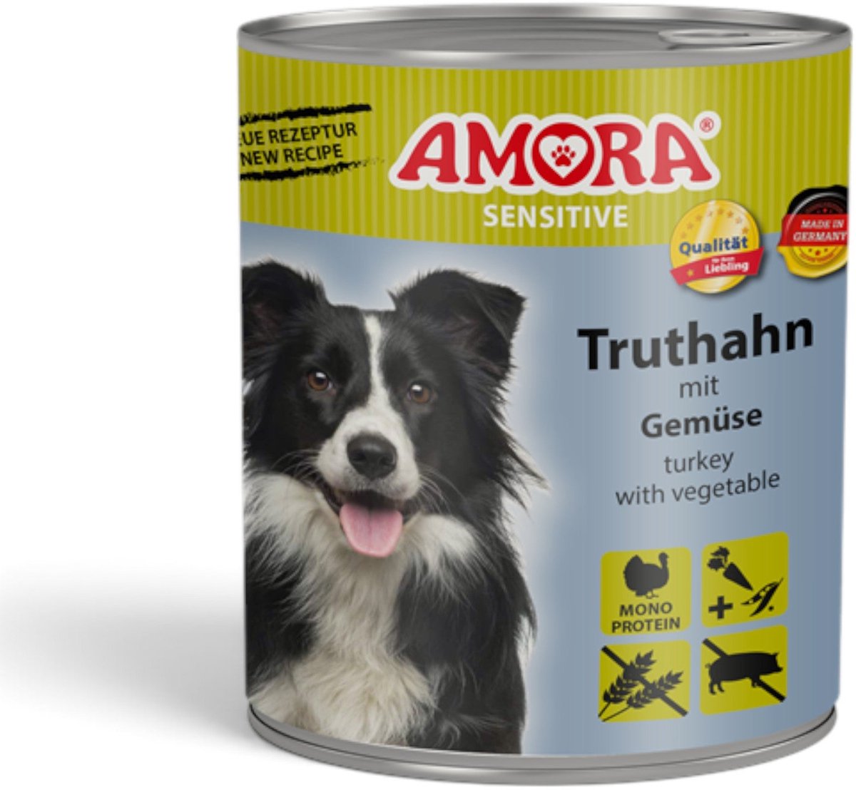Amora AMORA Dog Sensitive 6x800g - Kalkoen & Groenten