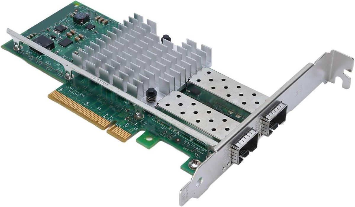 PCI-E Netwerkkaart - LAN-adapter Ethernetkaart - Server Netwerkverbinding - Dubbele SFP+ Poort - PCI-Ex8 - Niet van toepassing