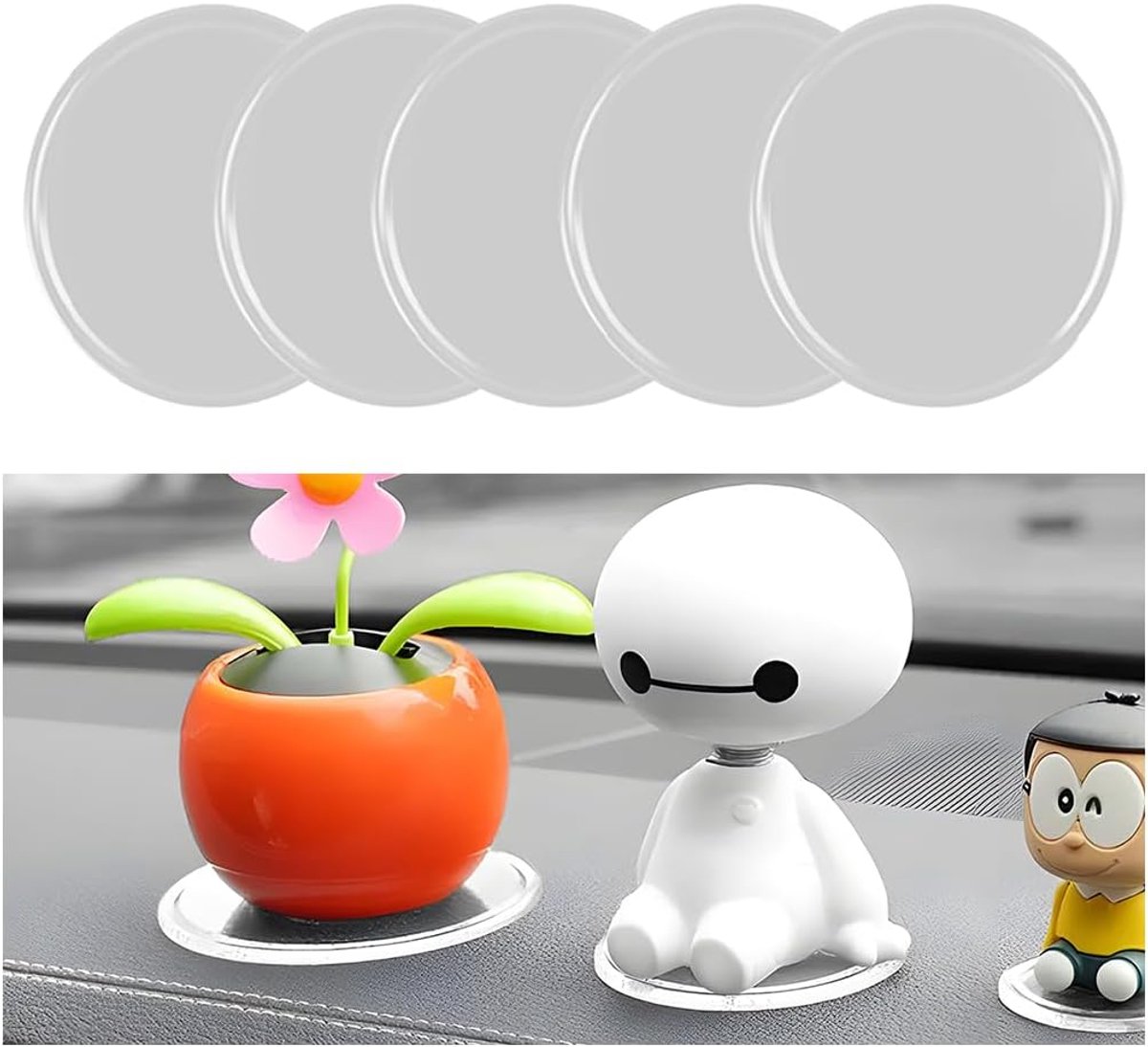 SnelShoppen - Non-slip Auto Mat Dashboard Gel Pad Antislip Telefoonhouder Transparant Wasbaar voor Auto, Sterke PU Materiaal, Ideaal voor Telefoon en