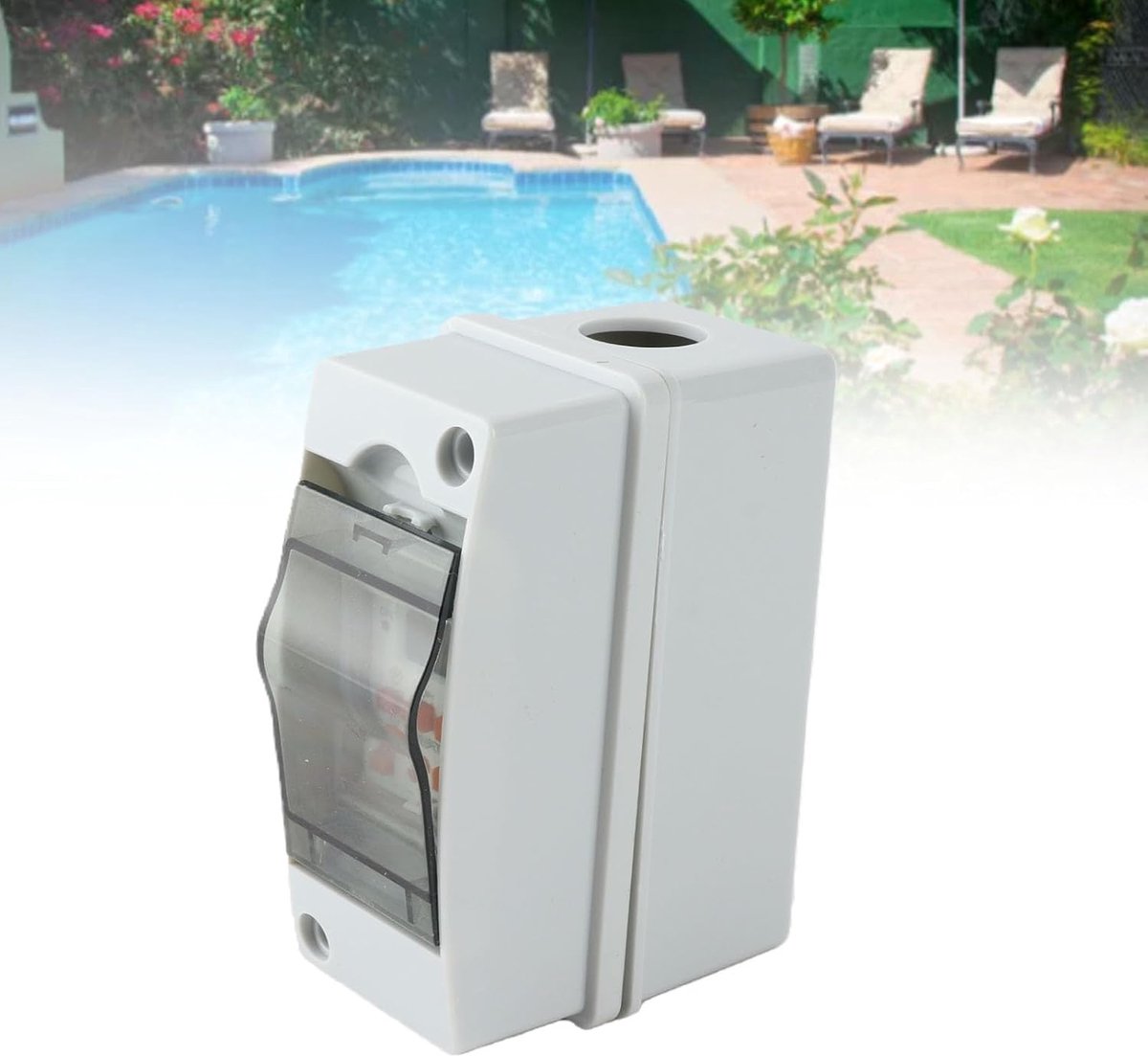 SnelShoppen - Pool Pomp Timer 7 Dagen 28x Aan/Uit Programmeerbare Tijdschakelaar met LCD Display, Waterdichte Pool Controller, AC85-265V