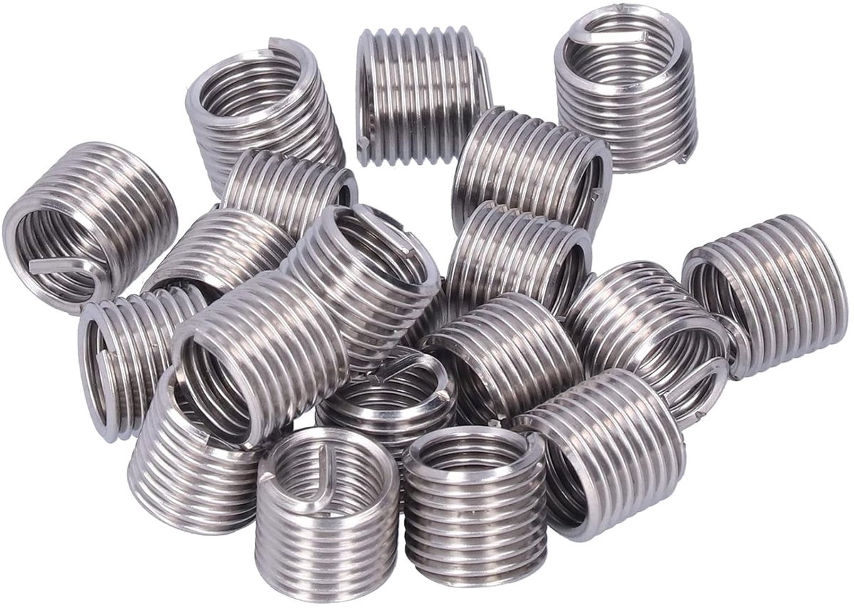 SnelShoppen - 20 Stuks Draadherstel M12 X 1.75 Draad Invoegmoer Coiled Draad Voor Auto Meubilair Gereedschap - 1.5D