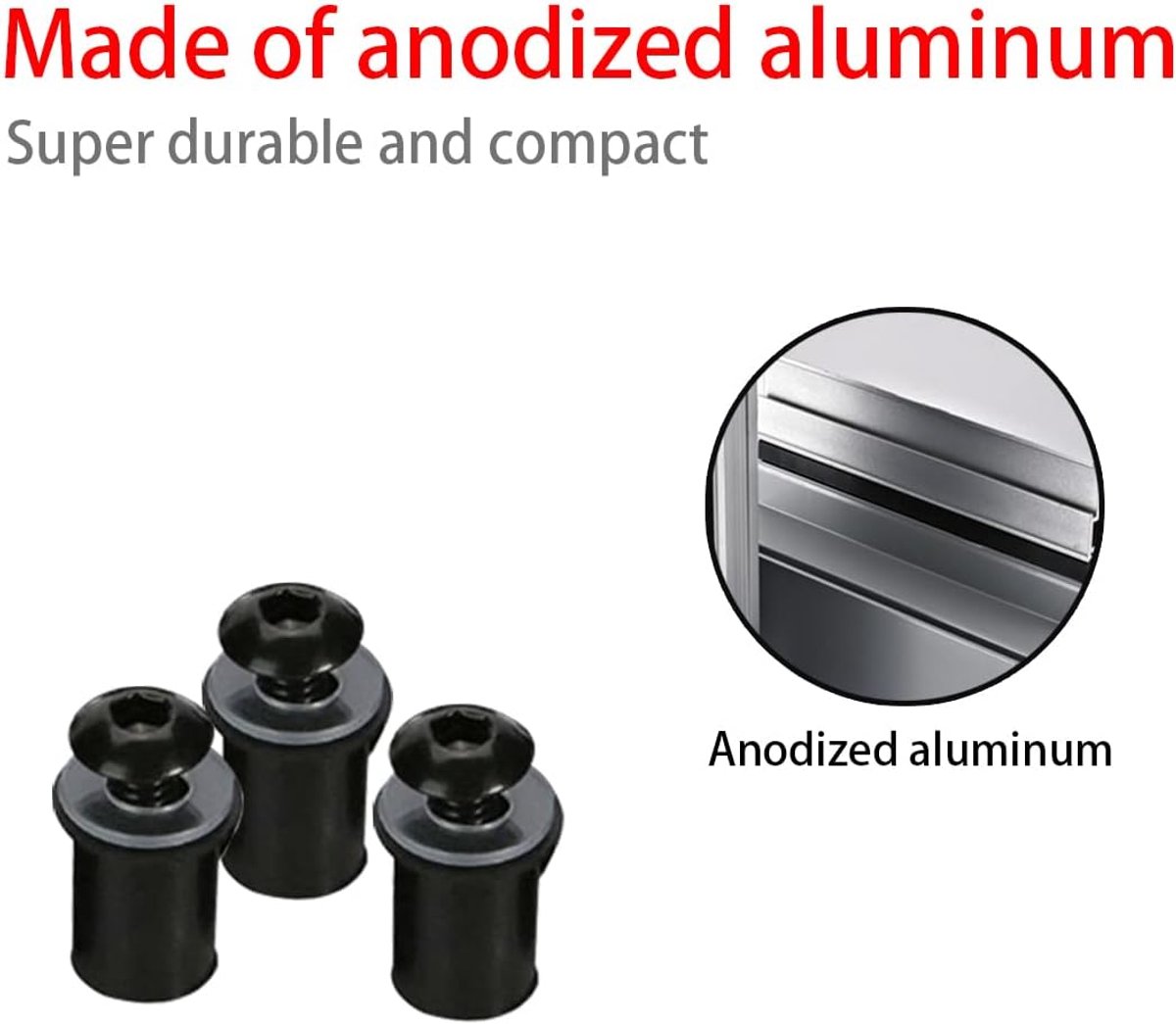 SnelShoppen - 10 Stuks Windshield Schroeven Voor Motoren, 5mm Multifunctionele Motor Accessoires, Zwart, Geschikt Voor Motorruit Montage