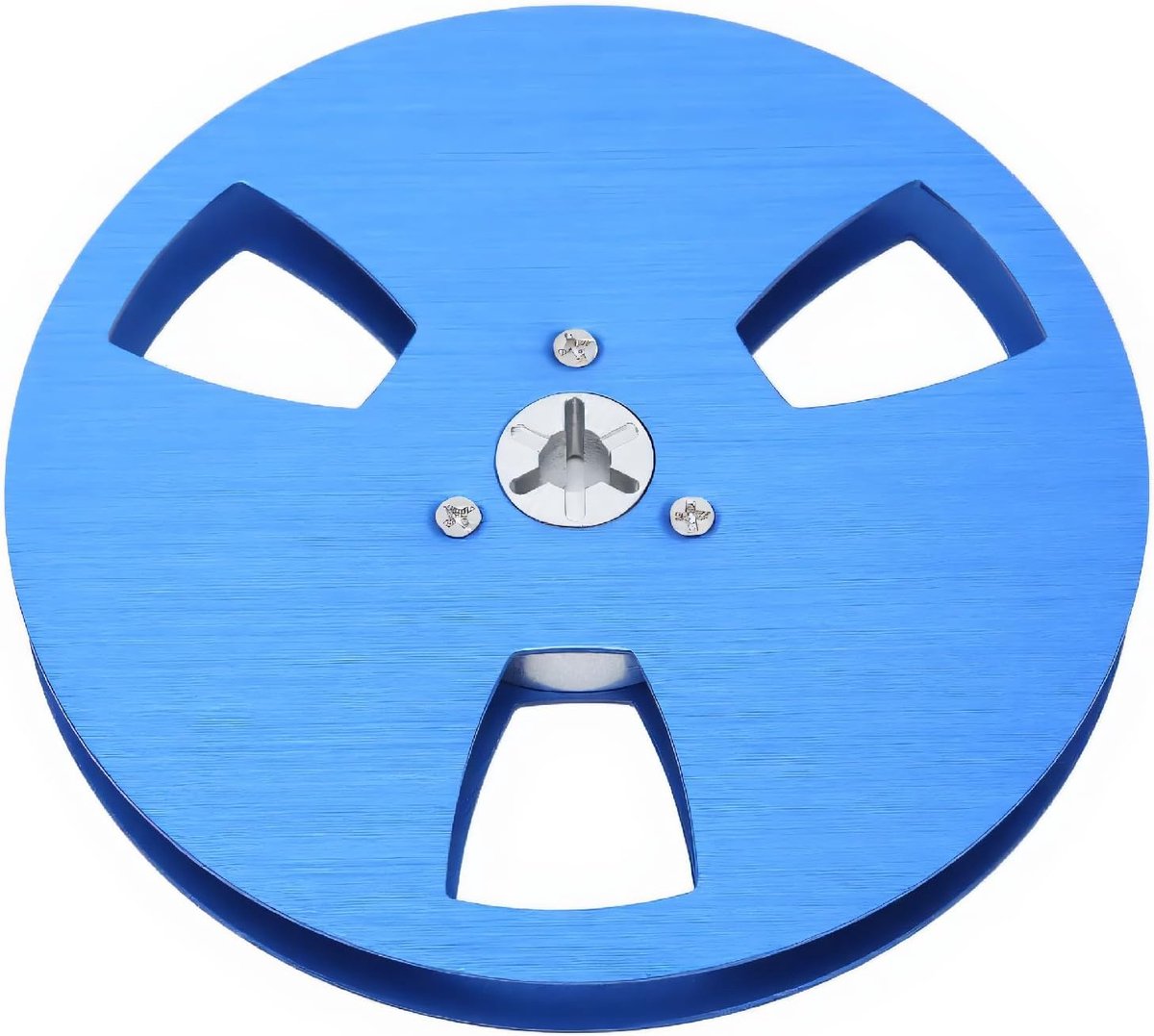 SnelShoppen - 1/4 5 Inch Lege Tape Spoel voor Reel to Reel Tape Spelers, 3 Gat Aluminium Legering Universele Open Spoel Geluids Tape Lege Spoel (Blauw