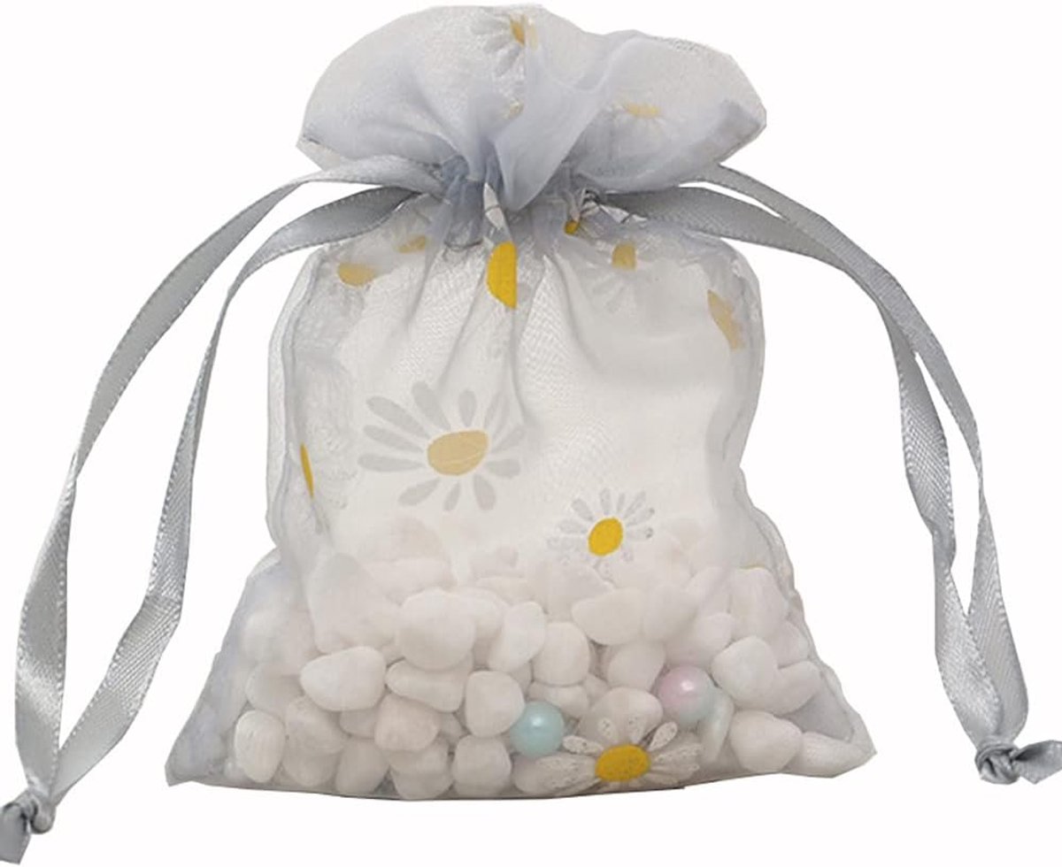 SnelShoppen - Anevous Organza Zakjes 13 x 18 cm, Cadeauzakjes met Trekkoord, Sieraden Zakjes, Geschenkverpakking voor Kerst, Bruiloften, Feesten, Verj