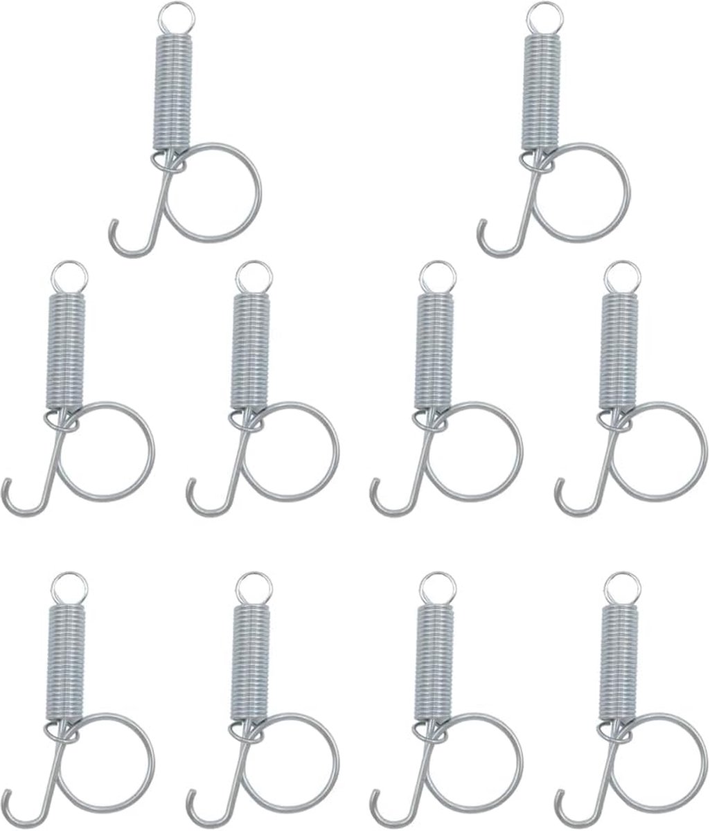 SnelShoppen - 10 Pack Kooideuren Metalen Vinger Latch Haak Voor Het Bevestigen Van Kleine Dieren - Multifunctionele Dierencage Deurslot - Sterk Metaal