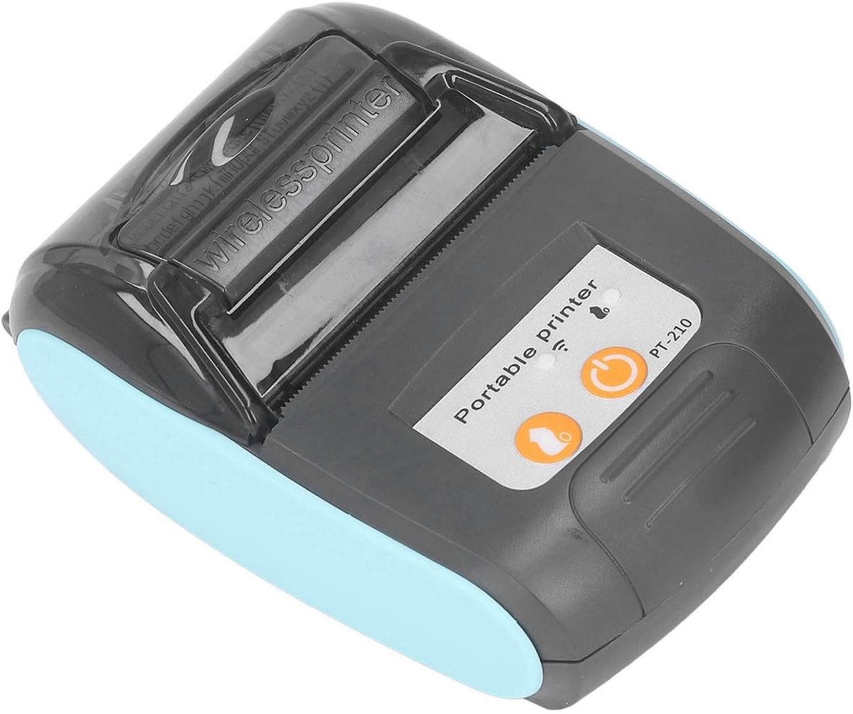 SnelShoppen - 58mm Draagbare Thermische Labelprinter - Bluetooth USB Ontvanger Labelprinter voor Horeca, Voedselbezorging, Kleding - Compact en Effici