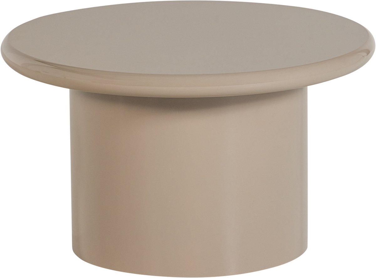 WOOOD Mavon Bijzettafel - MDF Hoogglans - Zand - 35x60x60