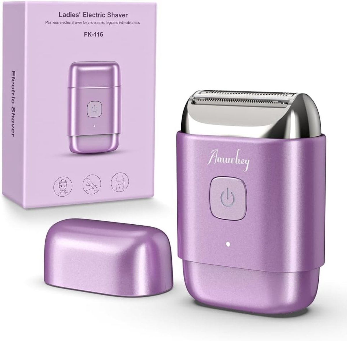 Mini-scheerapparaat voor Dames - Roze - Compact en Oplaadbaar - Waterdicht voor Bad en Douche - Voor Gezicht en Lichaam