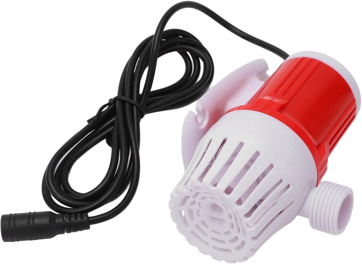 SnelShoppen - Waterpomp 1200L/H Dompelpomp 20W DC12V Ultra Stille Fonteinpomp met 5m Hoogte en 16,4ft Snoer voor Aquarium, Vijver, Hydroponics, Tuin W
