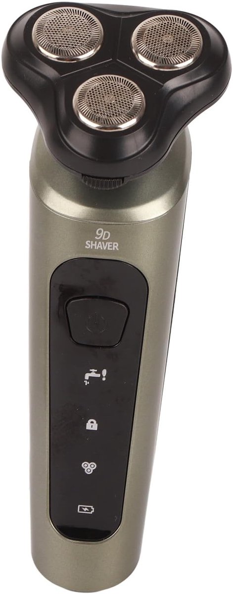 SnelShoppen - Multifunctionele Elektrische Scheerapparaat voor Mannen - 4-in-1 Scheer- en Haartrimmer, Waterdicht, Rotonde Scheerkop, Neushaartrimmer,