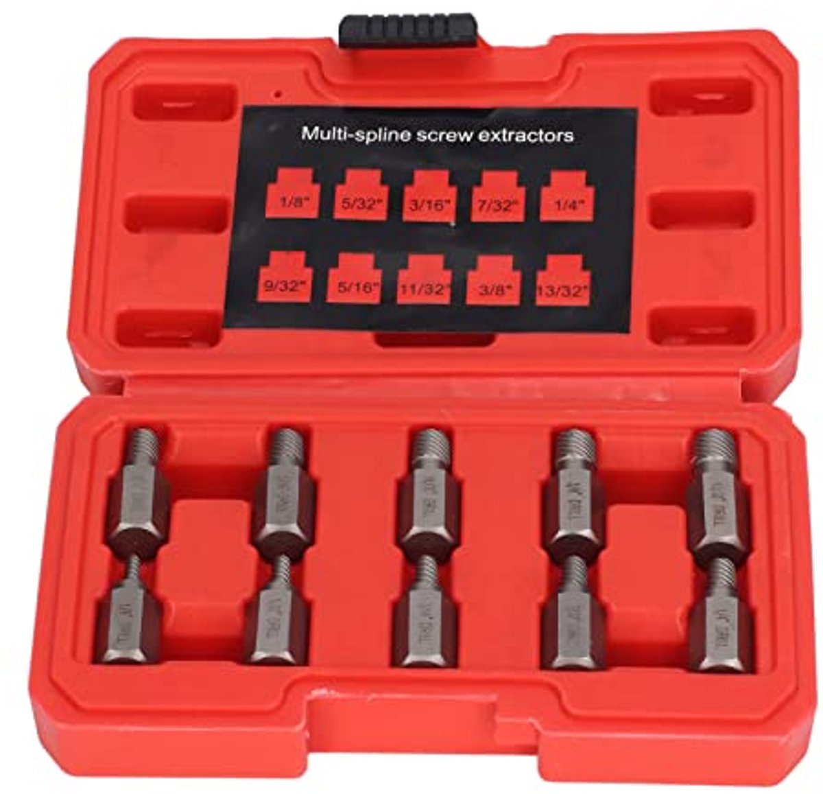 SnelShoppen - Schroevendraaier Set, Hexagonale Multi-Spline Easy-Out Kit, Chrome-Molybdeen Legering Staal Extractors, 10-delige Set voor het Verwijder