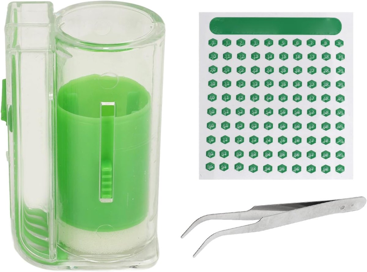 SnelShoppen - Beekeeper Markeringstools Set 1-99, Bijenkoningin Markeren, Beheersing van Bijen, Handige Sticker Kit voor Bijenhouderij, Binnen en Buit