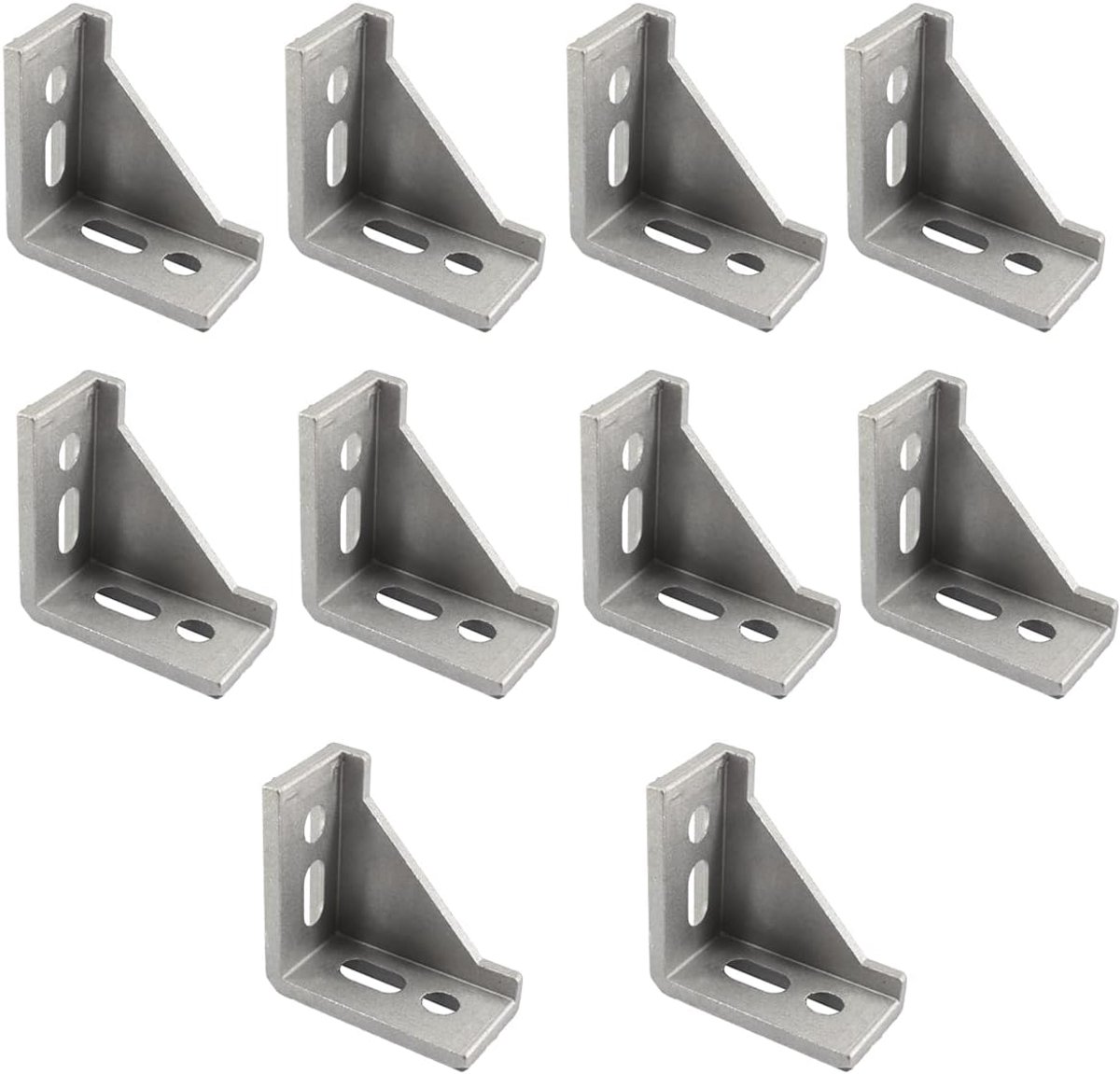 SnelShoppen - 10 Stuks 3060 8.5mm Gat Aluminium Profiel Connector 90 Graden Hoek Verbinder Aluminium Rechte Hoek Beugel Connector voor Meubelbouw en D