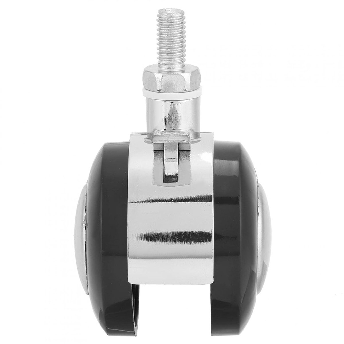 SnelShoppen - 4 Stuks 2 Inch Zwenkwielen 360 Graden Rotatie Zware Dubbel Rubber Castors voor Meubels, Elektrische Apparaten en Kantoor, Maximaal Belas