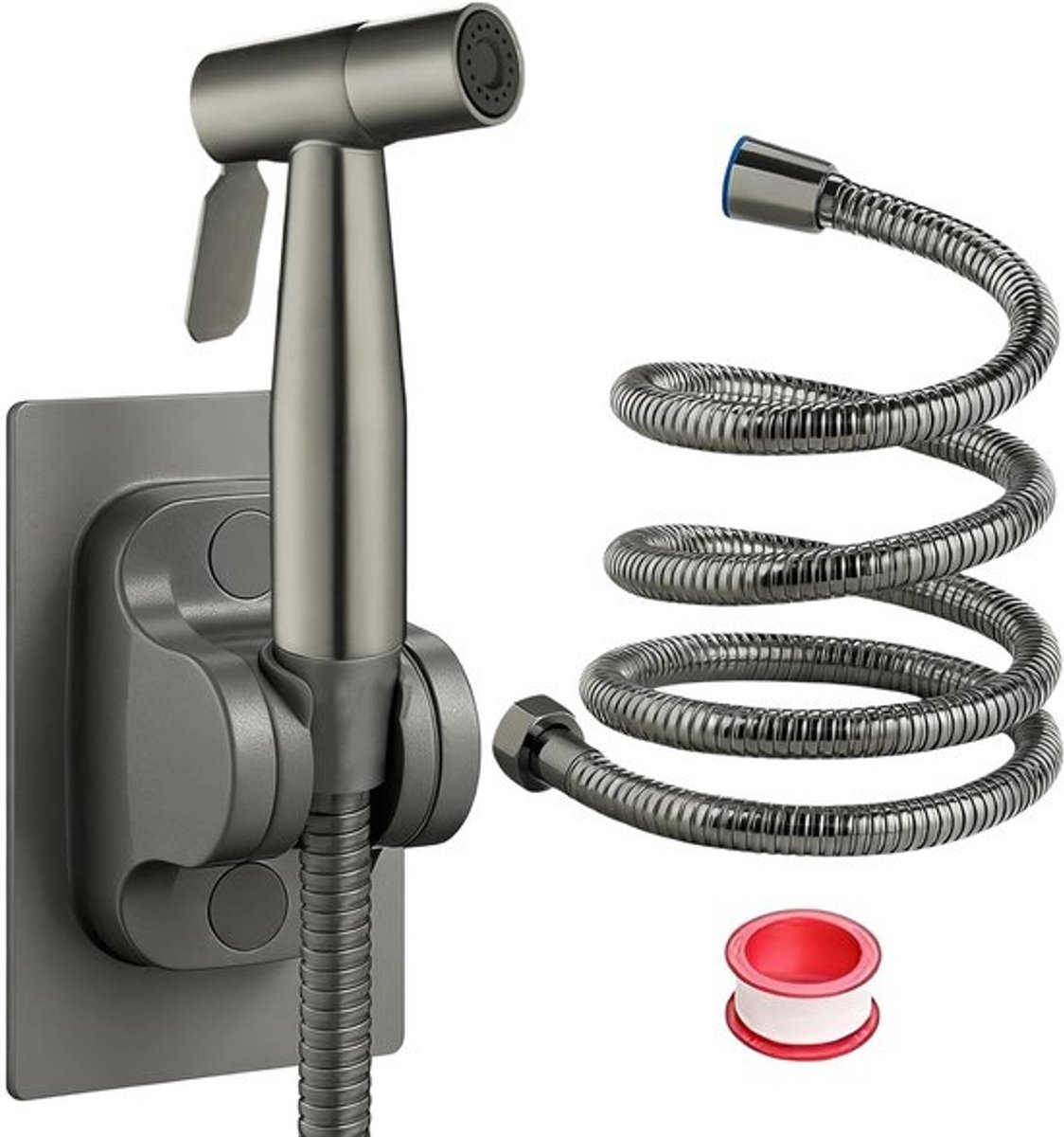 304 RVS Toiletdrukspuit voor Toilet en Badkamer, Handdouche met 1.5 m RVS Slang, Bidet Spray Kit voor Hygiënisch Gebruik