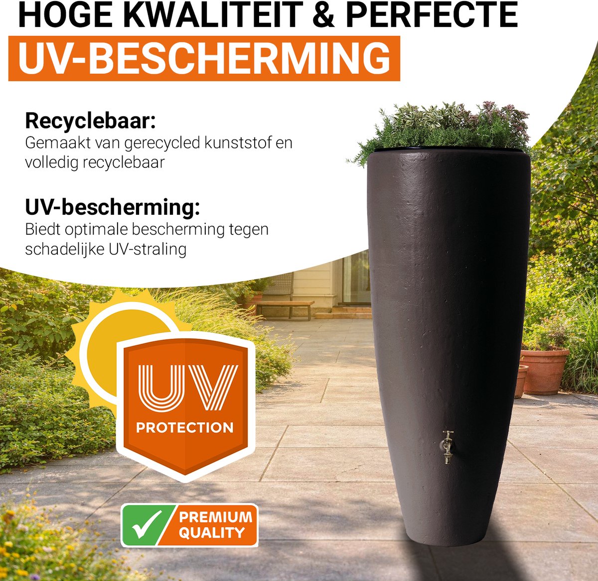 Garantia 2 in 1 Classic Line Regenton Mokka - 300 liter