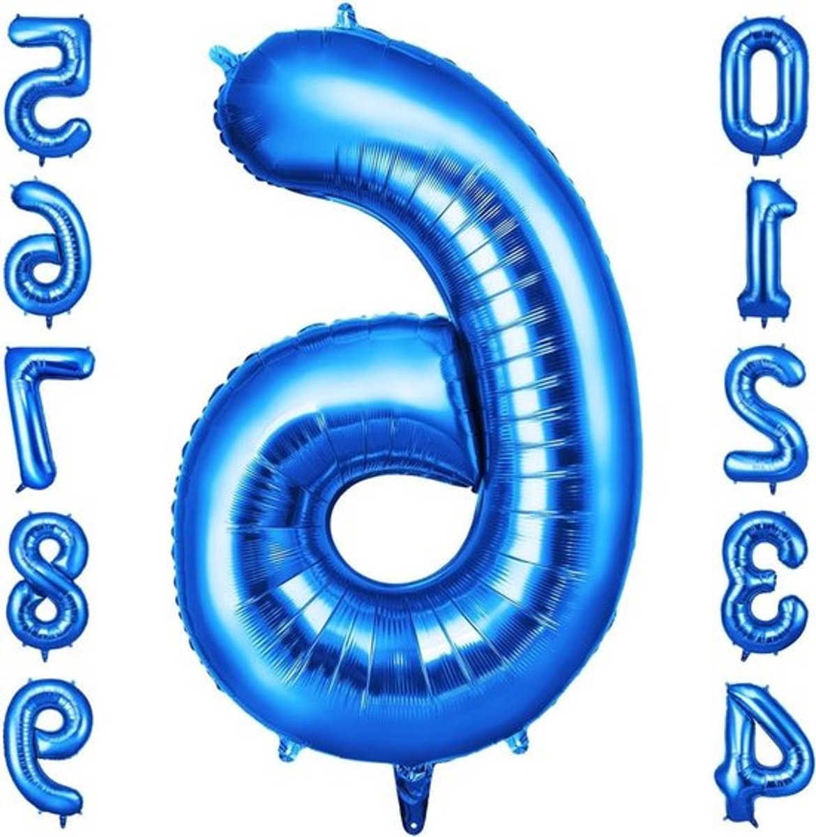 Digitale Helium Ballonnen 101CM, XXL Blauwe Cijfer Ballonnen voor Verjaardagen, Feesten en Bruiloften, Decoratie voor Speciale Gelegenheden