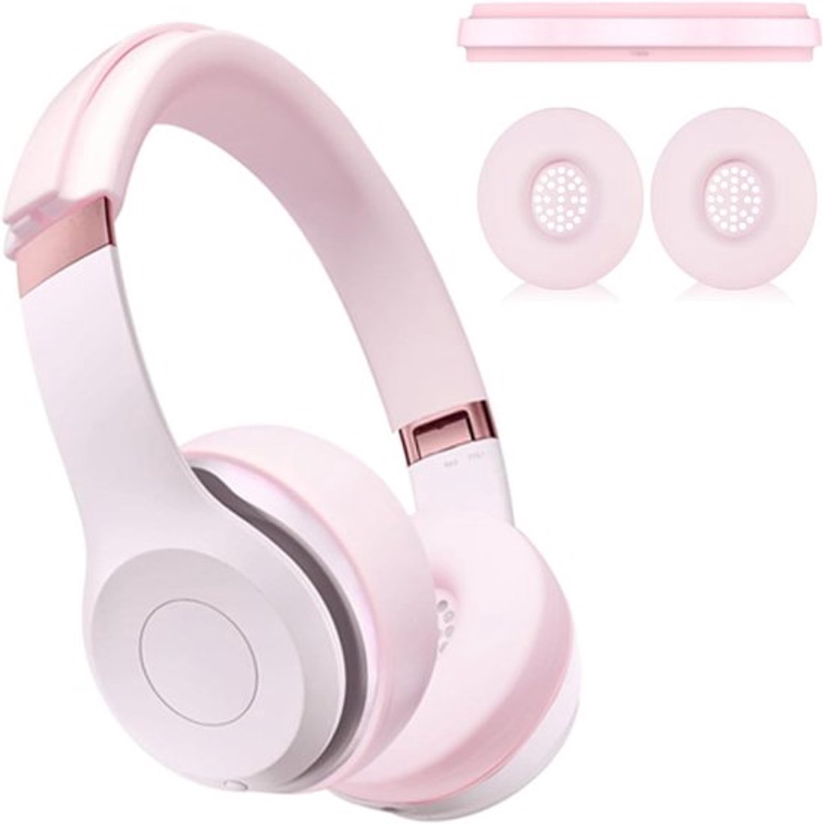 Comfortabele oorkussens en hoofdbanden voor Beats Solo 4 draadloze hoofdtelefoon, silicone materiaal, vervangende kussens en hoes