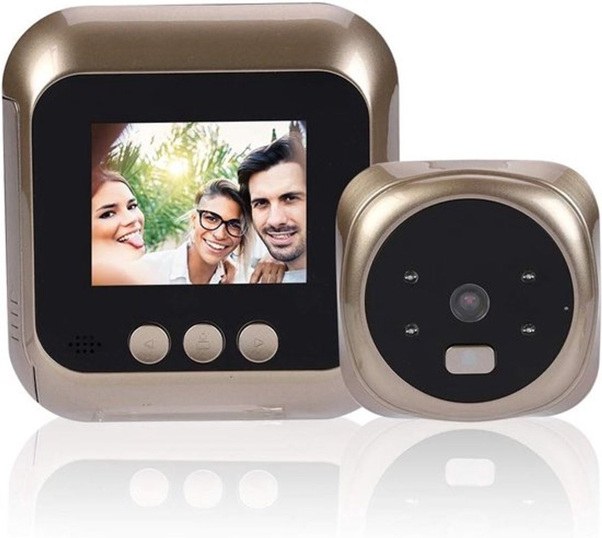 Smart Deurbel Viewer met 2.4 inch TFT LCD Scherm, 135° Groothoek en Nachtzicht Camera voor 24 Uur Bewaking